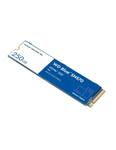 Unidad de Estado Sólido WD Blue SN570, 250GB, NVMe M.2, Lectura 3300 MB/s Escritura 1200MB/s