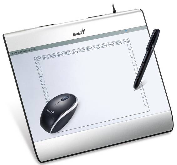 Tableta Gráfica Genius MousePen i608X, Alámbrico, USB, Blanco